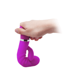 00672 | Vibrador Flexível de Ponto G e Clitóris em Silicone Ultra Macio com 7 Modos de Vibrações - Pretty Love Tracy - Roxo - comprar online