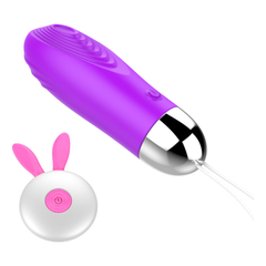 05101 | Vibrador Bullet com 12 Modos de Vibrações em Silicone Cirúrgico e ABS - Vibrating Egg - Roxo