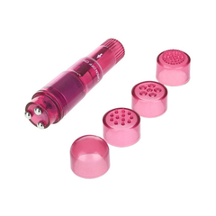 01803 | Vibrador Compacto com 4 Capas de Texturas Diferentes e Vibração Única - Green Baby - Rosa