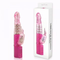 01943 | Vibrador Estimulador Rotativo de Ponto G e Clitóris com Multivelocidade e Nódulos Rotativos - YouVibe - Rosa