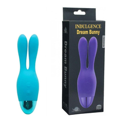 02678 | Aphrodisia Indulgence Fream Bunny - Estimulador de Clitóris Recarregável com Orelhas e 10 Modos de Vibração - Azul