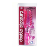 03990 | Vibrador Cristal Dupla Penetração Multivelocidade - Aphrodisia Double PLeasure - Rosa
