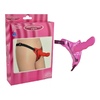 00735 | Cinta Peniana com Penetrador Escalonado Com Penetrador Ponto G em Silicone - Strap On Deep Climax - Rosa