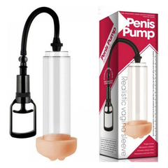 00319 | Bomba Peniana com Sistema de Alavanca e Vagina para Penetração - Penis Pump - comprar online