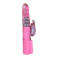 04119 | Vibrador Rotativo Estimulador de Ponto G e de Clitóris com Vibração Multivelocidade e Nódulos Rotativos - Sex And The City - 25,5 x 3,7 cm - Rosa