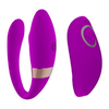 03668 | Vibrador de Luxo para Casal com Pontas Duplas e Hastes flexisiveis com 10 modos de Vibrações - Roxo