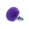 04695 | Plug Anal em Aço Inoxidável com Pompom - Roxo