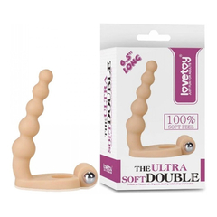 00294 | Anel Companheiro com 10 Modos de Vibração e 5 Nódulos Escalonados - Lovetoy The Ultra Soft Double