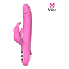 03957 | Vibrador Rotativo com Glande Realista, Estimulador Clitoriano, 7 Níveis de Vibrações e 3 Níveis de Rotação - Vibe Alvin - Rosa