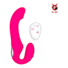 03921 | Penetrador Strapless com Plug Vaginal, Controle Remoto e 10 Níveis de Vibrações - NV Toys Roma - Magenta