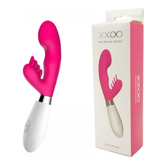 01804 | Vibrador Estimulador de Ponto G e Clitóris com Cerdas Massageadoras e 10 Modos de Vibração - XXOO Aron - Rosa