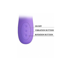 03862 | Vibrador Rotativo com Estimulador de Clitóris Recarregável em Silicone com 4 Modos de Rotação e 12 Modos de Vibrações - Pretty Love Truman - Lilás na internet