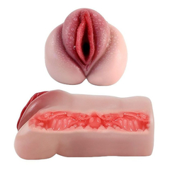 04075 | Masturbador com Formato Vagina e Texturas internas em CyberSkin - Tight Pussy II- Lábios Carnudos - 14 x 8 cm na internet
