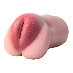 04076 | Masturbador com Formato Vagina e Texturas internas em CyberSkin - Tight Pussy - Lábios Saltados - 14 x 8 cm na internet