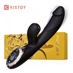 03632 | Vibrador 3 em 1 - Com 3 níveis de Sucção no Clitóris e Aquecimento - Kistoy A-King Pro - Preto - loja online