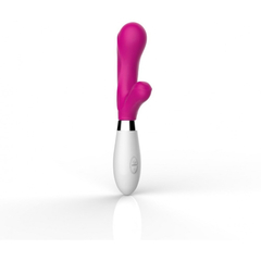 04795 | Vibrador com Estimulador Clitoriano em Silicone com 10 Modos de Vibração e Escalonamentos - XXOO G-Spot Silicone Vibrator - Rosa - comprar online