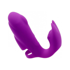 04786 | Dedeira Estimuladora de Clitoris e Ponto G com 7 Modos de Vibração - Dibe Abby - Roxo - E-VARIEDADES