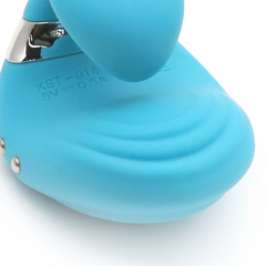 03511 | Vibrador de Dedo com 5 Modos de Vibrações, Recarregável - Kisstoy Young Queeni Azul - loja online