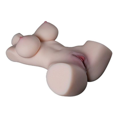 03981 | Masturbador Masculino Formato de Corpo Feminino com Vagina, Anus e Meia Perna - Maig - Bege - comprar online
