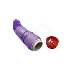 04290 | Vibrador de Ponto G no Formato de Pênis Realístico com Vibração Multivelocidade - Soft Portable Female Sex Toy - 11,7 x 3,5 cm - Roxo - loja online