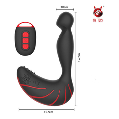 03919 | Massageador de Próstata com 30 modos de Vibração e Controle Remoto - NV Toys Conch - Vermelho na internet
