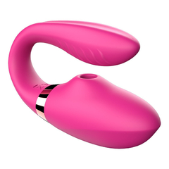 03824 | Vibrador para Casal com Controle Remoto, Tecnologia de Sucção e 7 Modos de Vibração - Dibe Sex Massager High Water G Spot 2 - 9 x 3,0 cm - Rosa - loja online