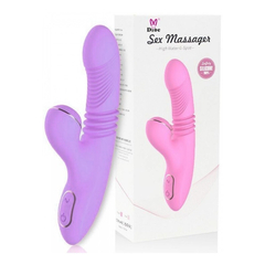 03324 | Sex Massager - Estimulador de Clitóris e Ponto G com Rotação e Vai e Vem com 7 Modos de Sucção - Roxo