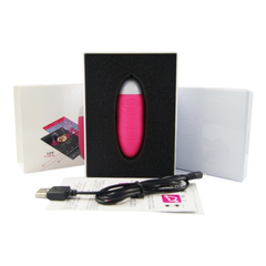 02012 | Alice - Cápsula Vibratória Recarregável com 11 Modos de Vibração Controlado por App via Bluetooth - Rosa - comprar online