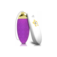 02889 | Cápsula Vibratória Texturizada Wireless com 10 Modos de Vibração - Dini Vibrating Egg - Roxo - comprar online