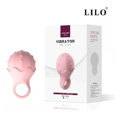 04914 | Anel Peniano e Dedo com Estimulador Clitoriano Recarregável com 10 Modos de Vibração - Lilo Magic Ring Vibrator We Love - Rosa - loja online