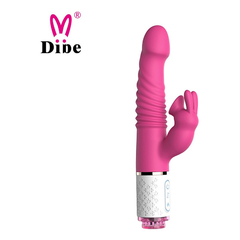 04801 | Vibrador com 7 Modos de Vibrações e Vai e Vem, Estimulador Clitoriano com Orelhas e Aquecimento na Glande - Dibe Orgasm Clitoral Super Vibrators - Magenta na internet