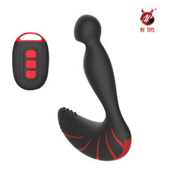 03919 | Massageador de Próstata com 30 modos de Vibração e Controle Remoto - NV Toys Conch - Vermelho