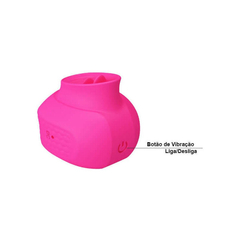 03658 | Mini Vibrador Estimulador de Clitóris Recarregável Soft Touch com 12 Modos de Vibrações - Rosa