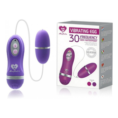 00116 | Cápsula Vibratória com Controle Remoto de Fio e 30 Modos de Vibração - Meng Beilin Vibrating EGG - Roxo