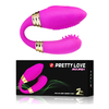 00423 | Vibrador para Casal à Prova De Água Recarregável com 7 Modos de Vibrações e Esfera Estimuladora - Pretty Love Squirm