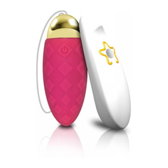 00340 | Cápsula Vibratória Texturizada Wireless com 10 Modos de Vibração - Dini Vibrating Egg - Magenta - comprar online