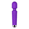 04917 | Vibrador Massageador Varinha Mágica Recarregável com 20 Modos de Vibração e 8 Níveis de Velocidade - YouVibe Massager - Roxo