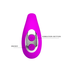 00420 | Vibrador para Boca em Silicone Recarregável com 3 Modos de Vibração - Pretty Love Mabel - E-VARIEDADES