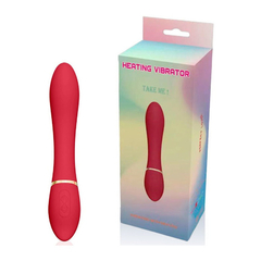 04667 | Vibrador Recarregável Sinuoso com 10 Modos de Vibração e Função de Aquecimento - Take Me Vibrating With Heating - Vermelho