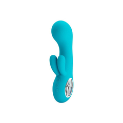 04858 | Vibrador Estimulador de Ponto G e Clitoris Recarregável com 7 Modos de Vibração - Pretty Love Chris | Valentine - Azul - comprar online