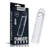 02799 | Capa Peniana Transparente em TPE com Glande Definida e Veias Definidas - Lovetoy Flawless Clear 1"