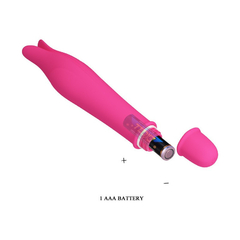 01913 | Mini Vibrador Estimulador de Clitóris com 10 Modos de Vibração - Pretty Love Edward - Rosa Pink