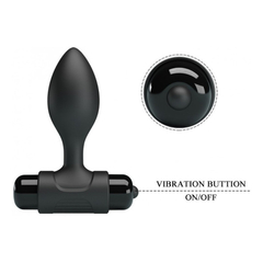 Imagem do 03895 | Plug Anal em Silicone com 10 Modos de Vibrações e Alça de Segurança - Pretty Love Vibra Butt Plug