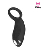 03818 | Anel Peniano em Silicone Com Plug Anal e Inclinação para Estimulação com 10 Níveis de Vibrações - Vibe - Preto