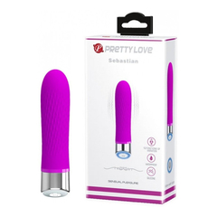 00533 | Vibrador Personal com 12 Modos de Vibração e Textura de Saliências - Pretty Love Sebastian - comprar online