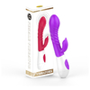 03945 | Vibrador com Estimulador de Clitóris, Glande Saliente, Ondulações e 12 Modos de Vibrações - Female Vibrators - Roxo