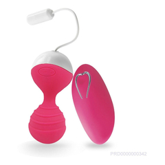 00342 | Esfera para Pompoar Recarregável Wireless com 10 Modos de Vibração - Man Nuo MoNie - Rosa - comprar online