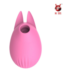 04652 | Estimulador de Clitóris em Silicone com Formato de Gatinho, Recarregável e 3 Níveis de Sucção - NV Toys Martie - Rosa - comprar online