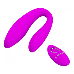 00422 | Vibrador para Casal Recarregável com 10 Vibrações, Resistente a Água, Controle Remoto - Pretty Love Letitia - loja online