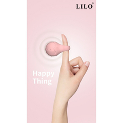 04914 | Anel Peniano e Dedo com Estimulador Clitoriano Recarregável com 10 Modos de Vibração - Lilo Magic Ring Vibrator We Love - Rosa - E-VARIEDADES